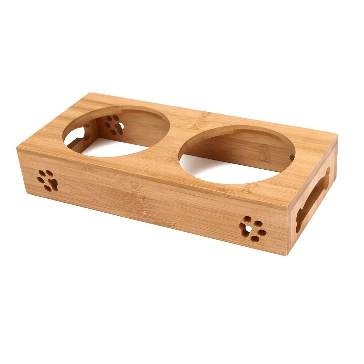 Pet Cat Bowl Bear Bamboo Plate - Food Storage Food Safety reseña y precio