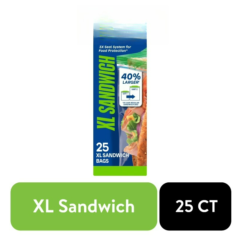 (3 pack) Brand XL Sandwich Bag - Food Storage Brands reseña y precio
