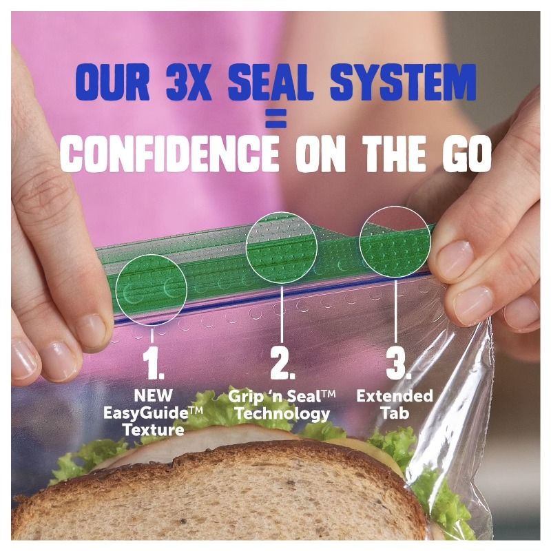 (3 pack) Brand XL Sandwich Bag - Food Storage Brands reseña y precio