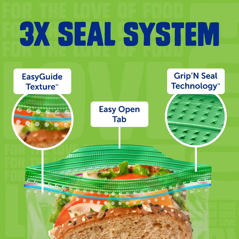 (3 pack) Brand XL Sandwich Bag - Food Storage Brands reseña y precio