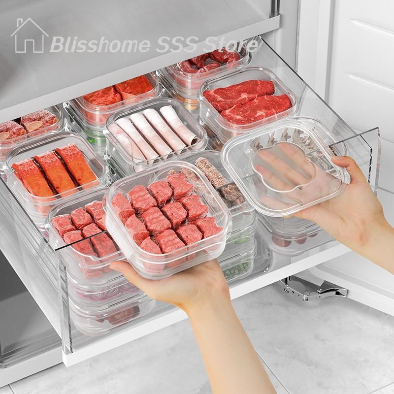 【S】5/10PCS Freeze Meat Preserv - Food Storage Drawer Organizer reseña y precio