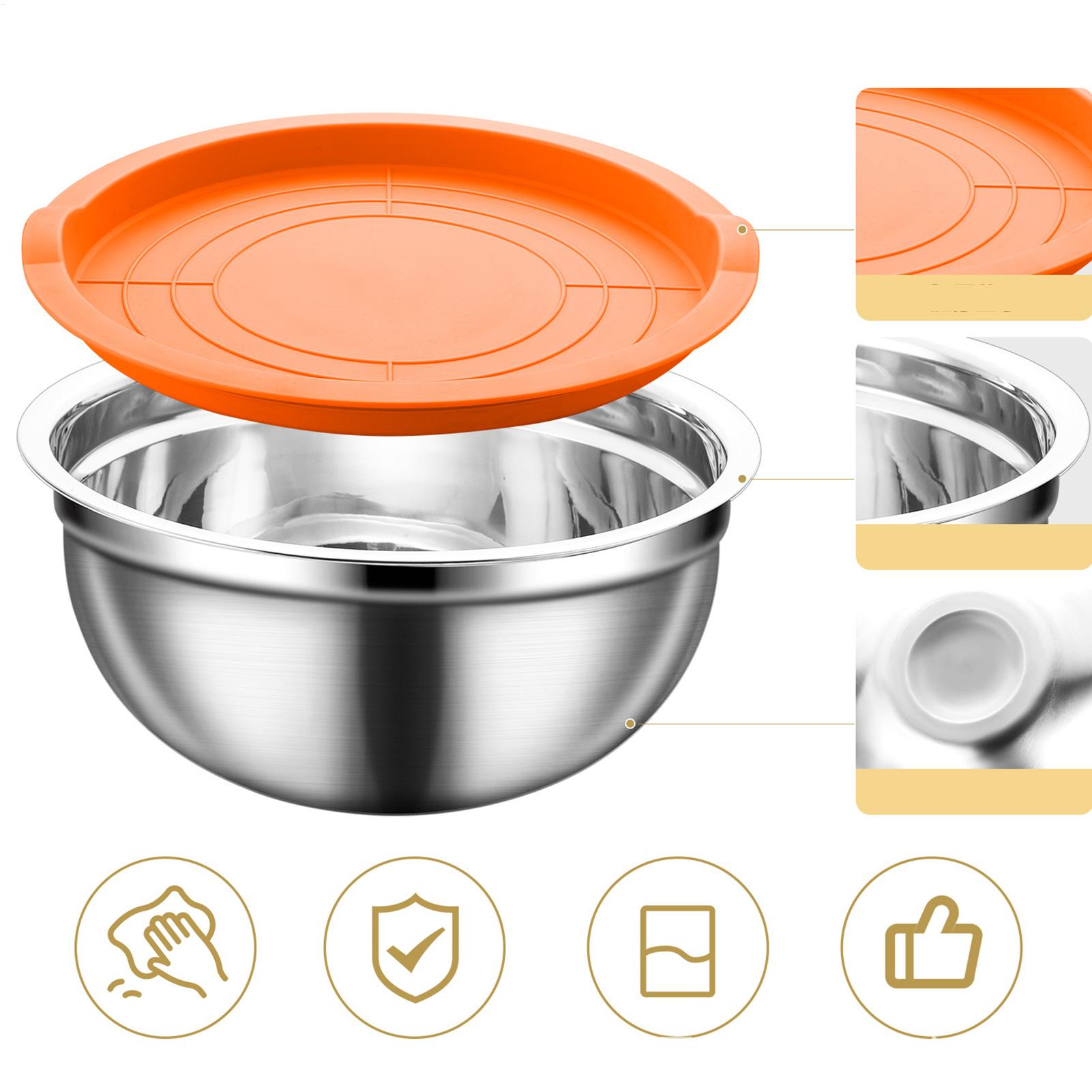 Steel Mixing Bowls Nesting Rou - Food Storage And Organizer reseña y precio