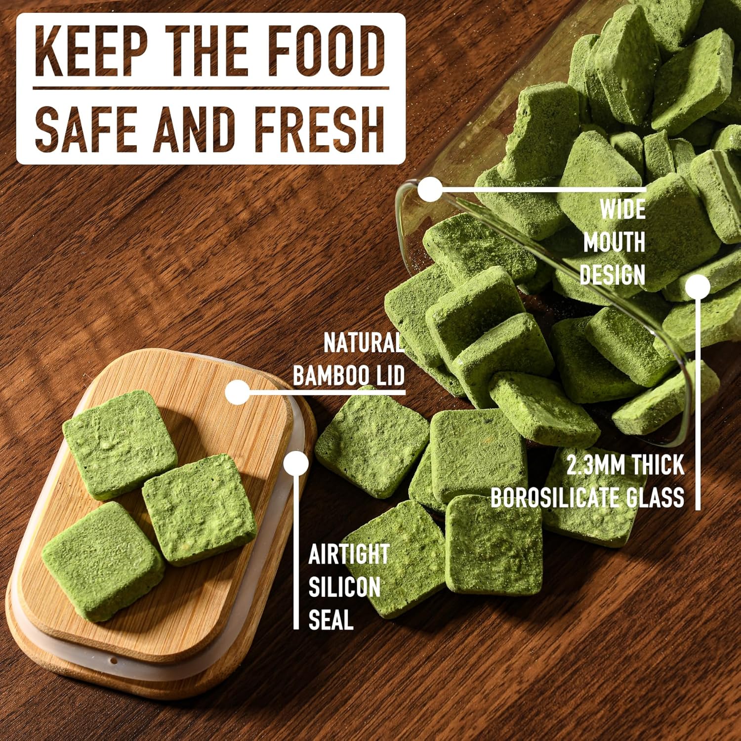 37oz Rectangle Airtight Glass  - Food Storage Jar Glass reseña y precio