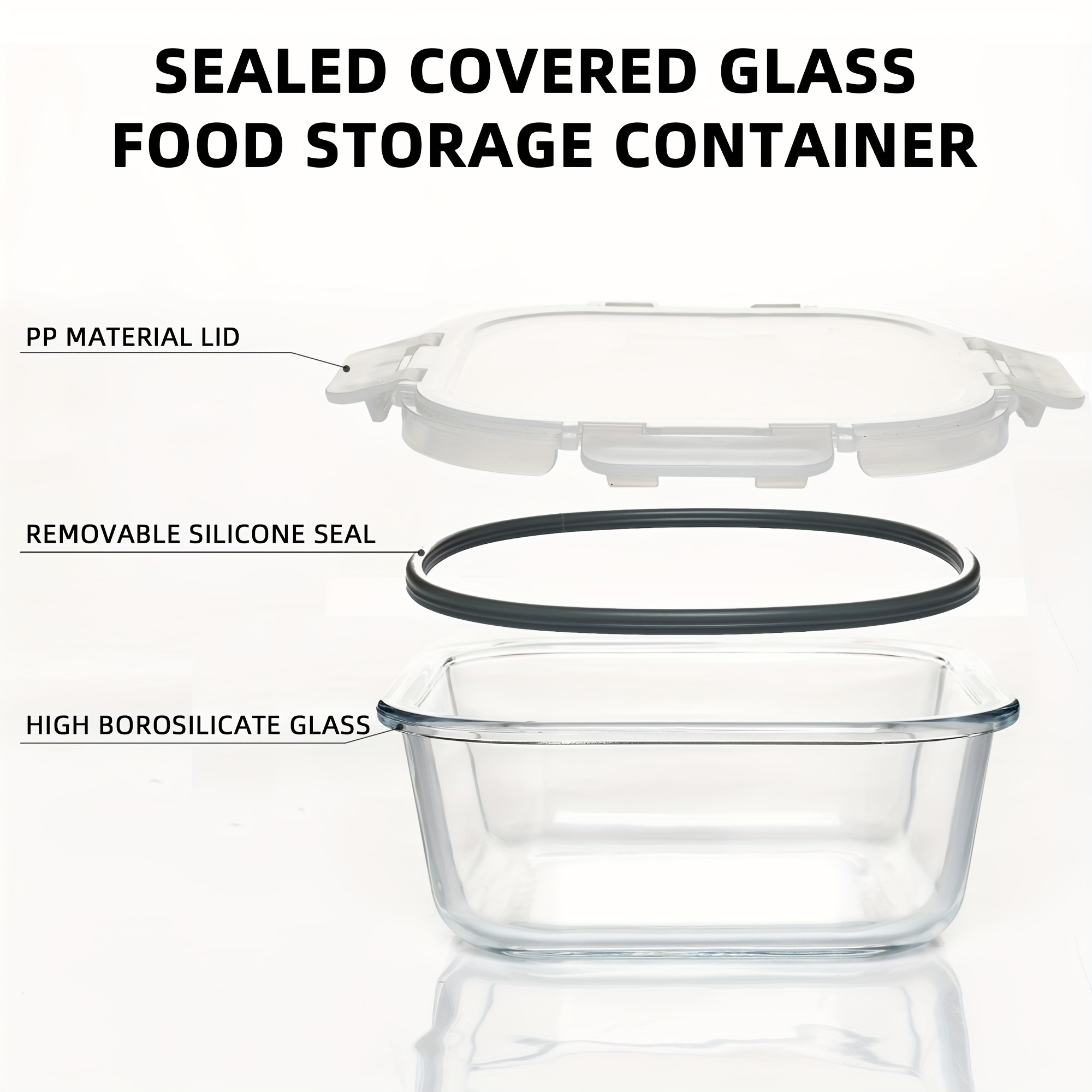 24-Piece High Borosilicate Gla - Food Storage Without Pantry reseña y precio