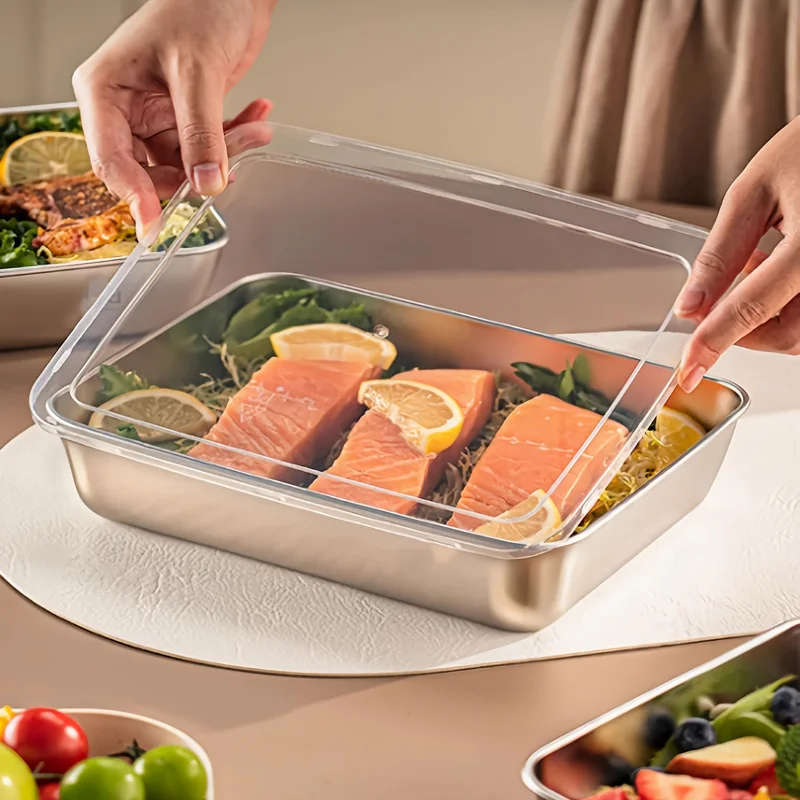 3pcs Stainless Steel Food Cont - Food Storage And Organizer reseña y precio