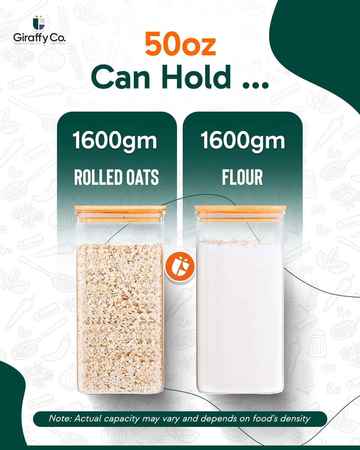 Glass Food Storage Jars with A - Food Storage Jar Glass reseña y precio