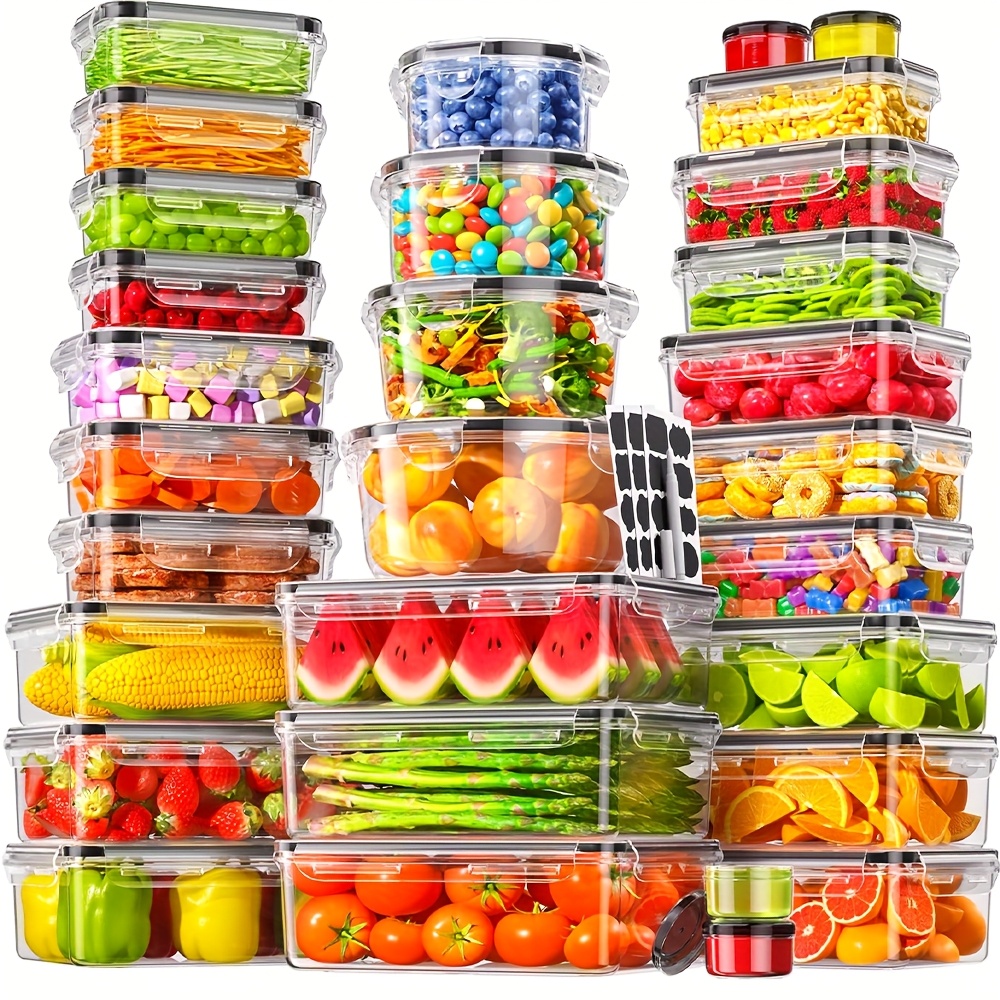60pcs Airtight Food Storage Co - Food Storage Without Pantry reseña y precio