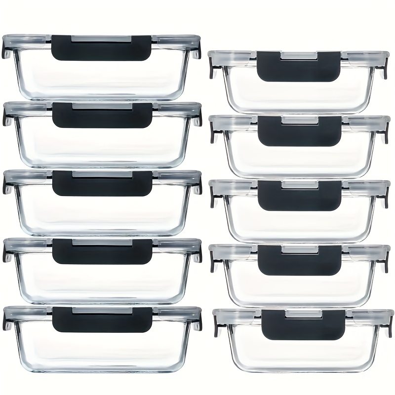 us10pcs Glass Food Storage Con - Food Storage Without Pantry reseña y precio