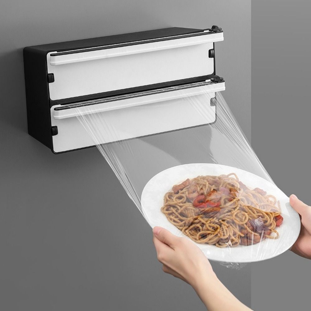 2 in 1 Food Film Dispenser Cut - Food Storage Food Safety reseña y precio