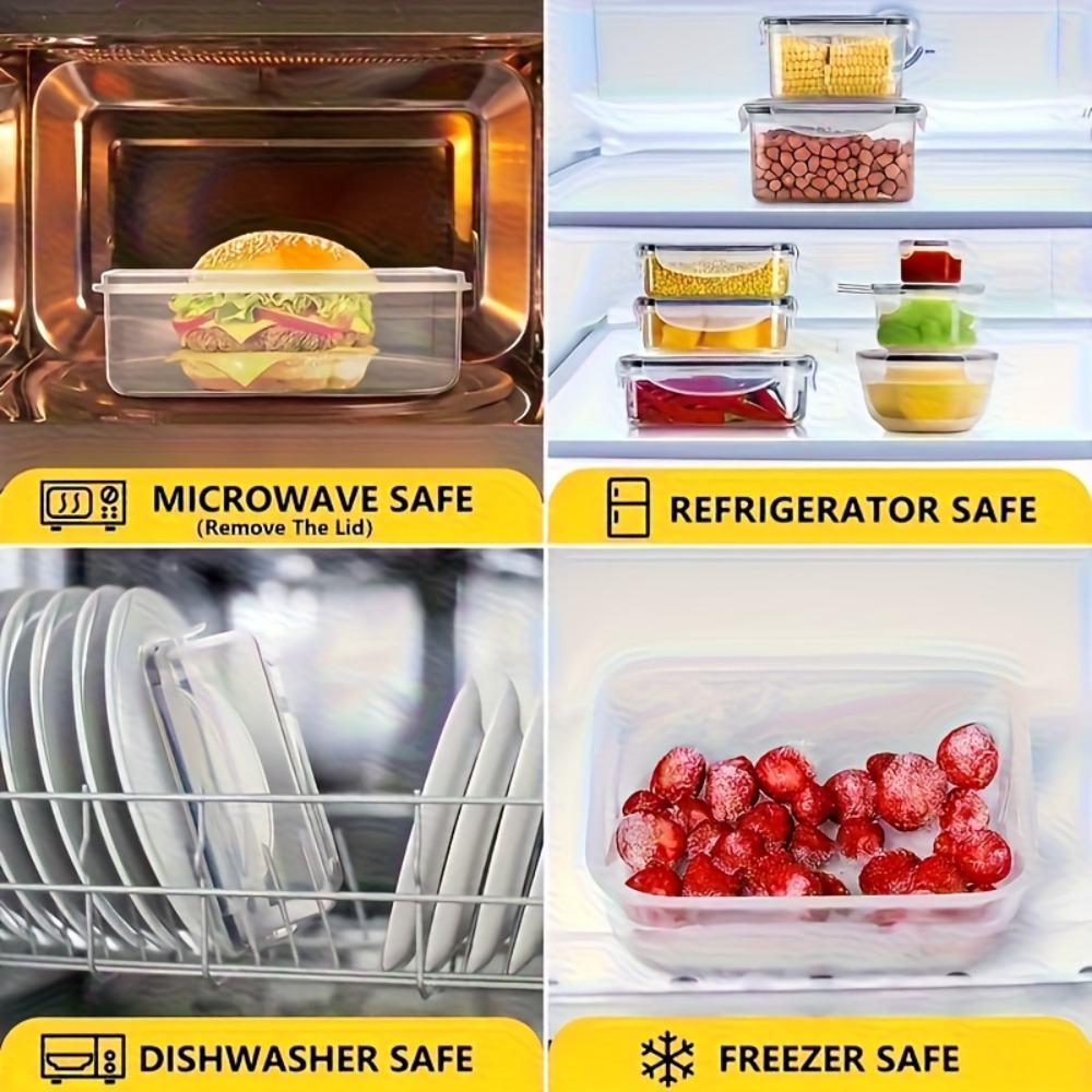 8-PC BPA-Free Airtight Food Co - Food Storage Microwave Safe reseña y precio