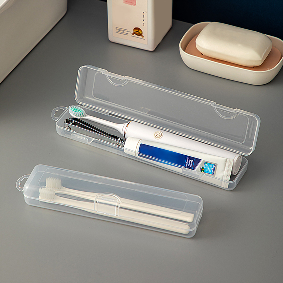 WORTHBUY Toothbrush Box Transp - Food Storage Drawer Organizer reseña y precio