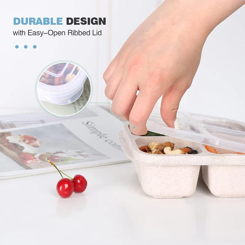 4 Grids Food Storage Box Porta - Food Storage Drawer Organizer reseña y precio