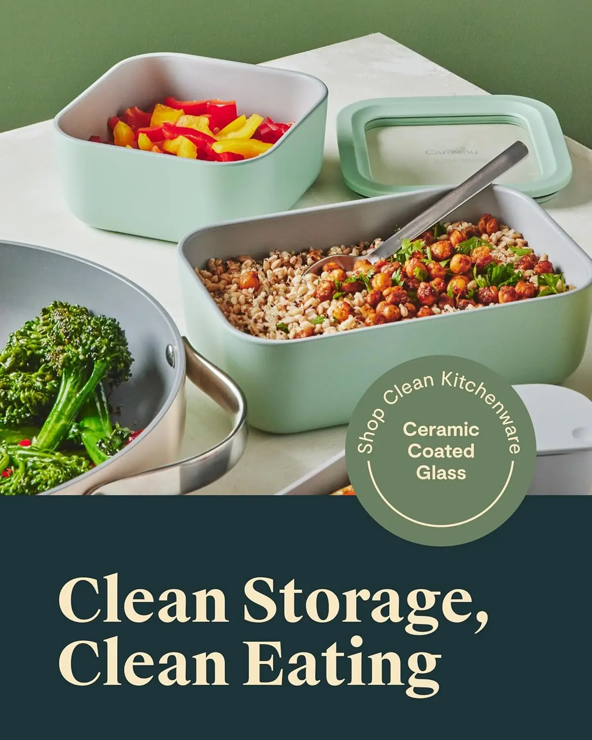 Six Piece Glass Food Storage C - Food Storage Non Toxic reseña y precio