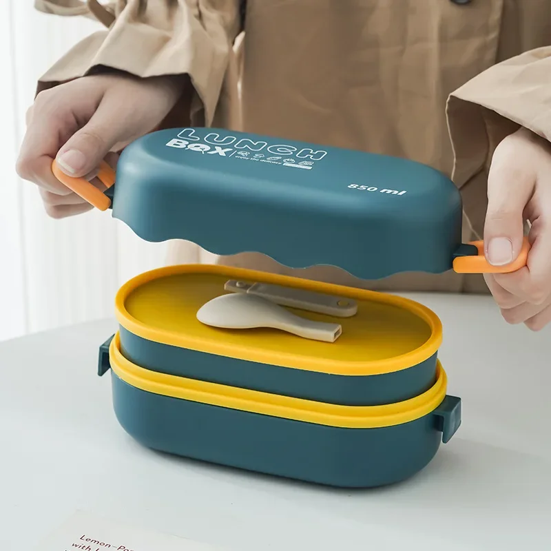 850ML Lunch Box Double-layer P - Food Storage Made Easy reseña y precio