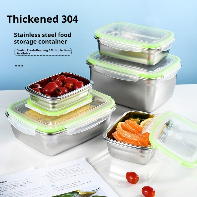 304 Stainless Steel Lunch Box  - Food Storage And Organizer reseña y precio