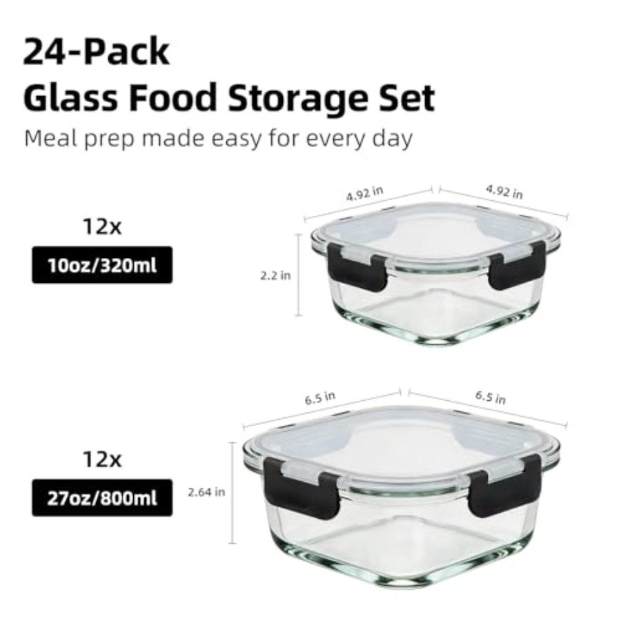 Food storage: glass, clear, ai - Food Storage Microwave Safe reseña y precio