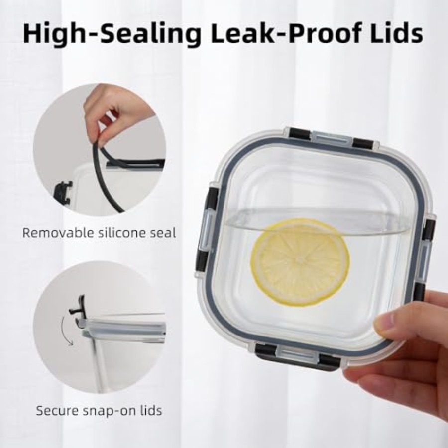 Food storage: glass, clear, ai - Food Storage Microwave Safe reseña y precio