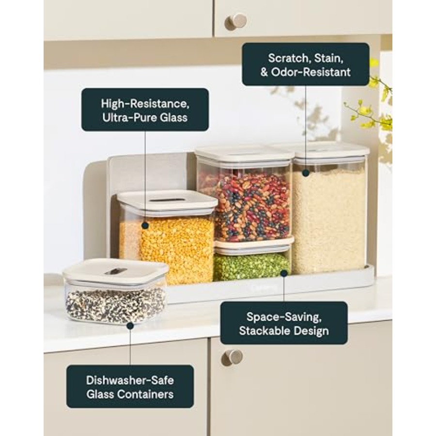 1qt Glass Airtight Food Storag - Food Storage Non Toxic reseña y precio
