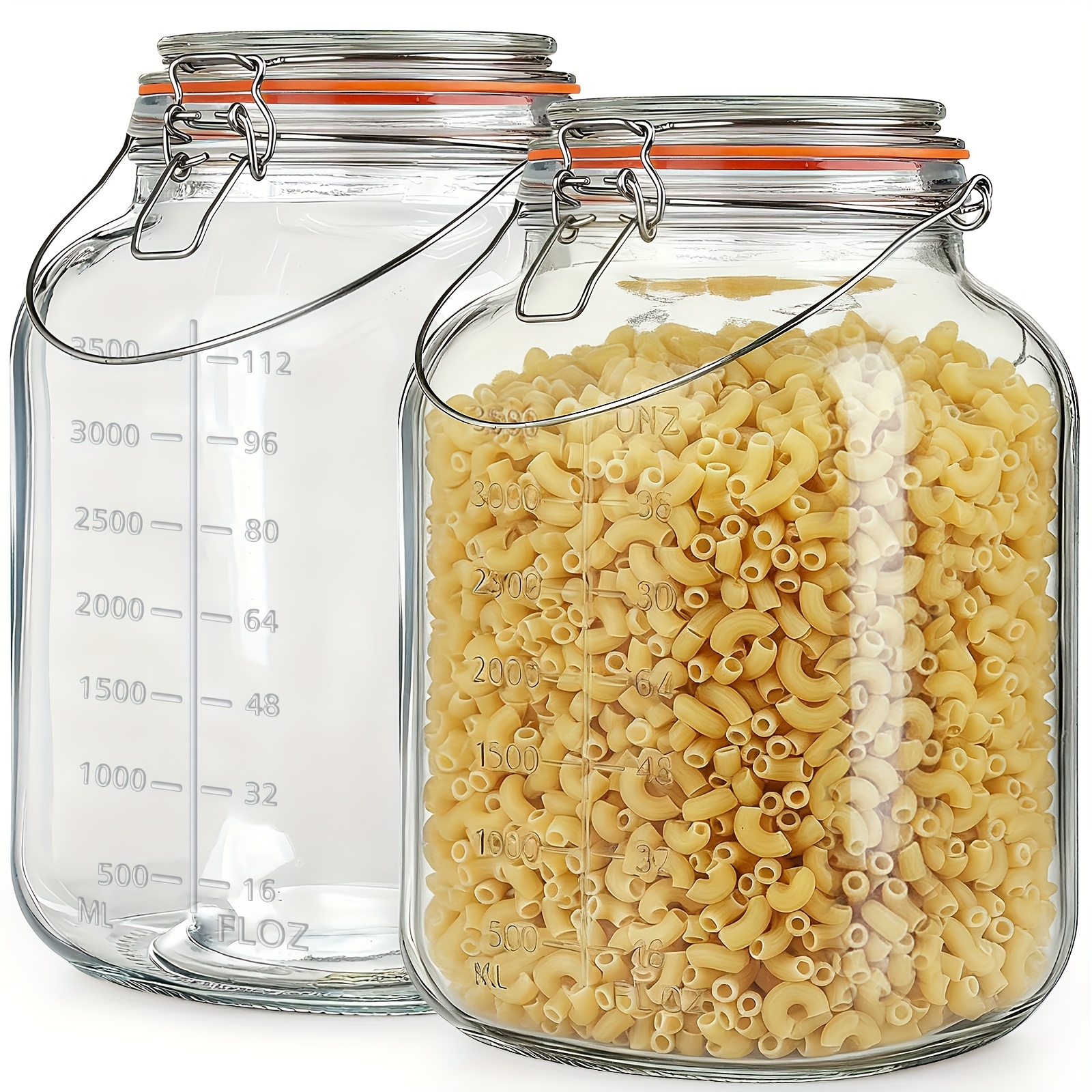 2 Pack 1 Gallon Glass Jar with - Food Storage Without Pantry reseña y precio