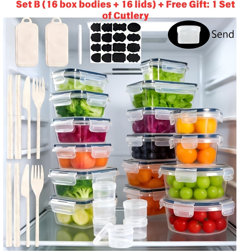 us22/32/52/55pcs New Food-Safe - Food Storage Without Pantry reseña y precio