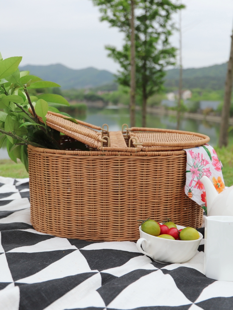 FenEr Wicker Camping Picnic Ba - Food Storage Brands reseña y precio