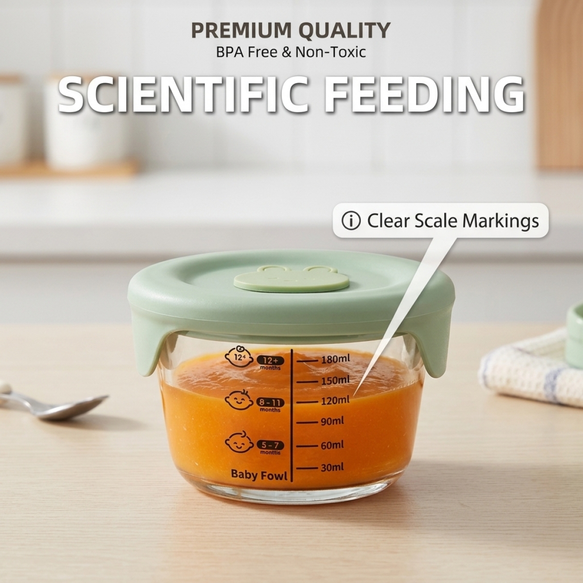 Feeding Bowl  – Non-Toxic Glas - Food Storage Non Toxic reseña y precio