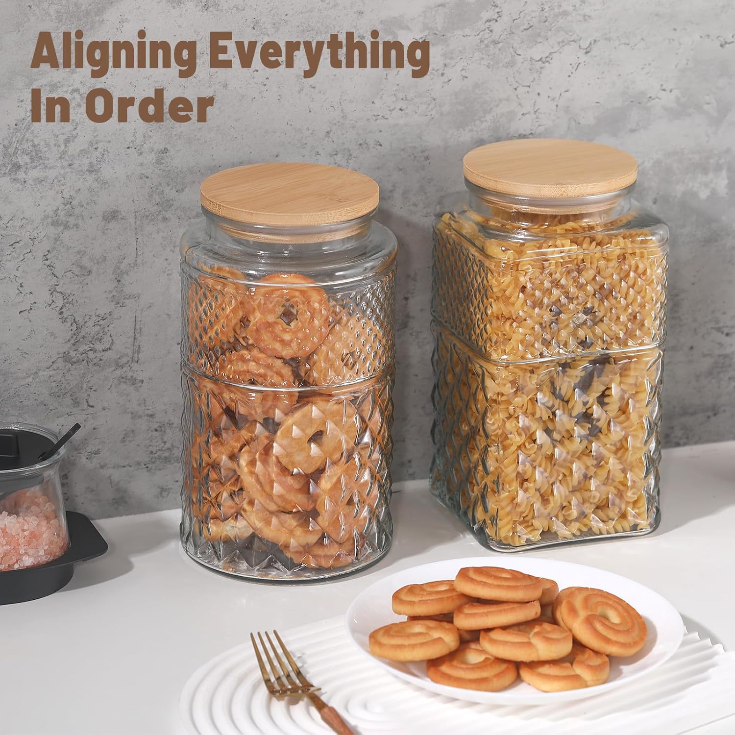0.7Gallon/2600ml Glass Cookie  - Food Storage Jar Glass reseña y precio
