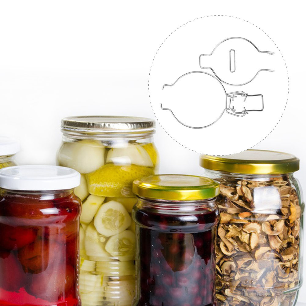 12Pcs Glass Jar Wire Clamps St - Food Storage Jar Glass reseña y precio