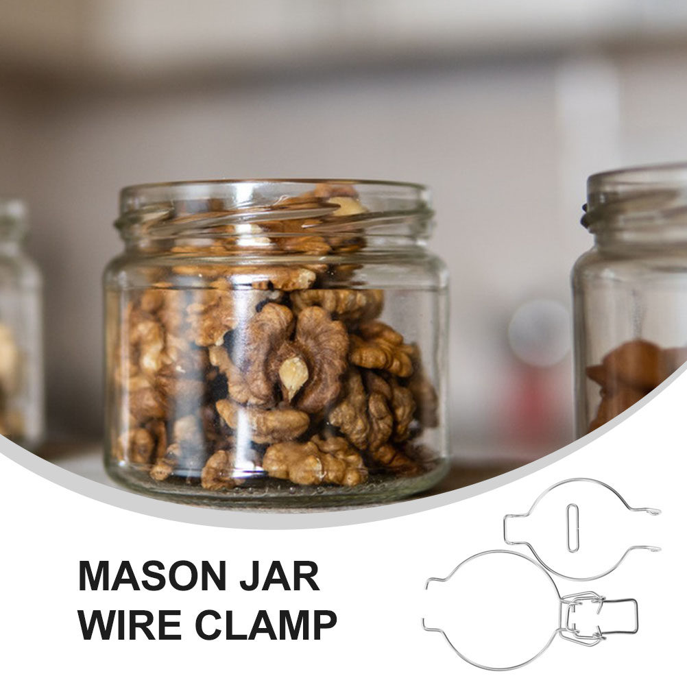 12Pcs Glass Jar Wire Clamps St - Food Storage Jar Glass reseña y precio