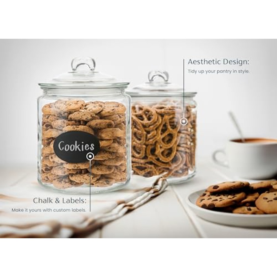 Glass Kitchen Jars Food and Co - Food Storage Jar Glass reseña y precio