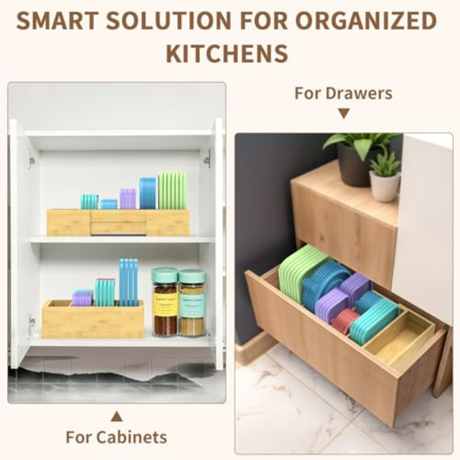 Lid Organizer for Cabinet, Bam - Food Storage And Organizer reseña y precio