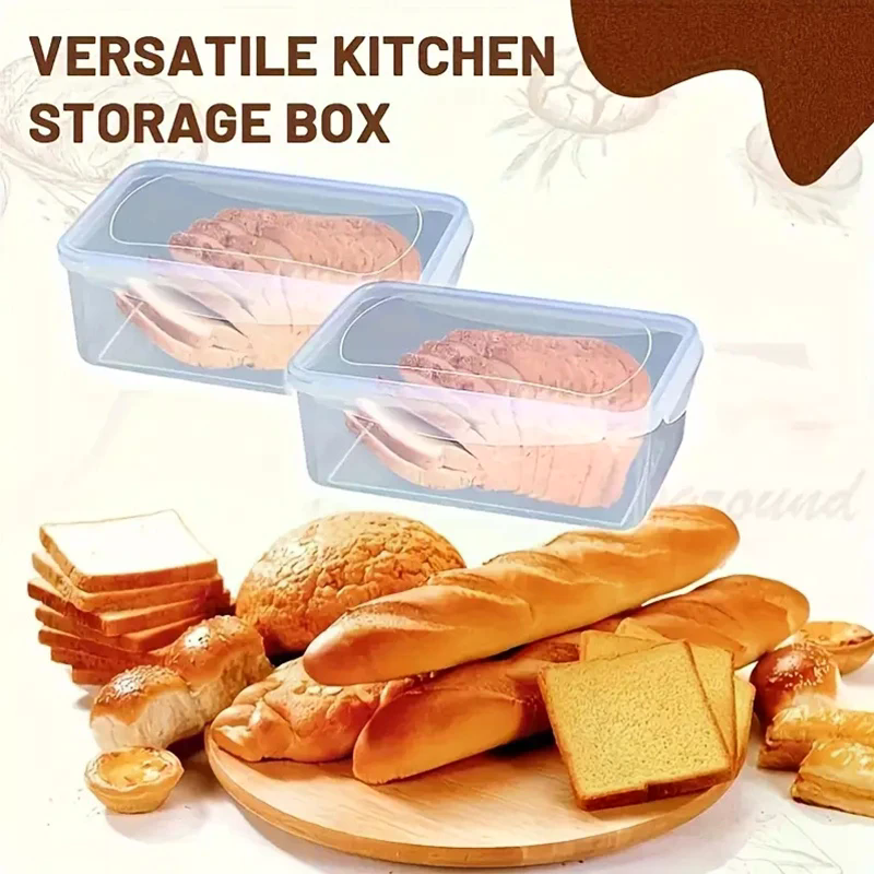 Plastic Bread Storage Box Airt - Food Storage With Dividers reseña y precio