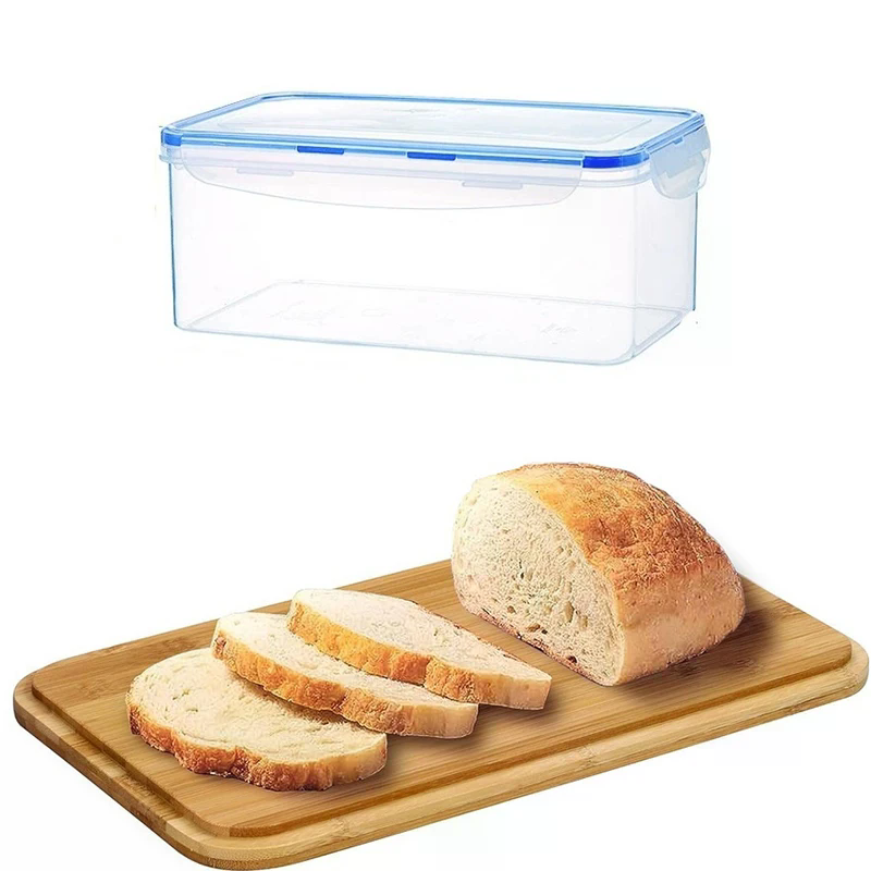 Plastic Bread Storage Box Airt - Food Storage With Dividers reseña y precio