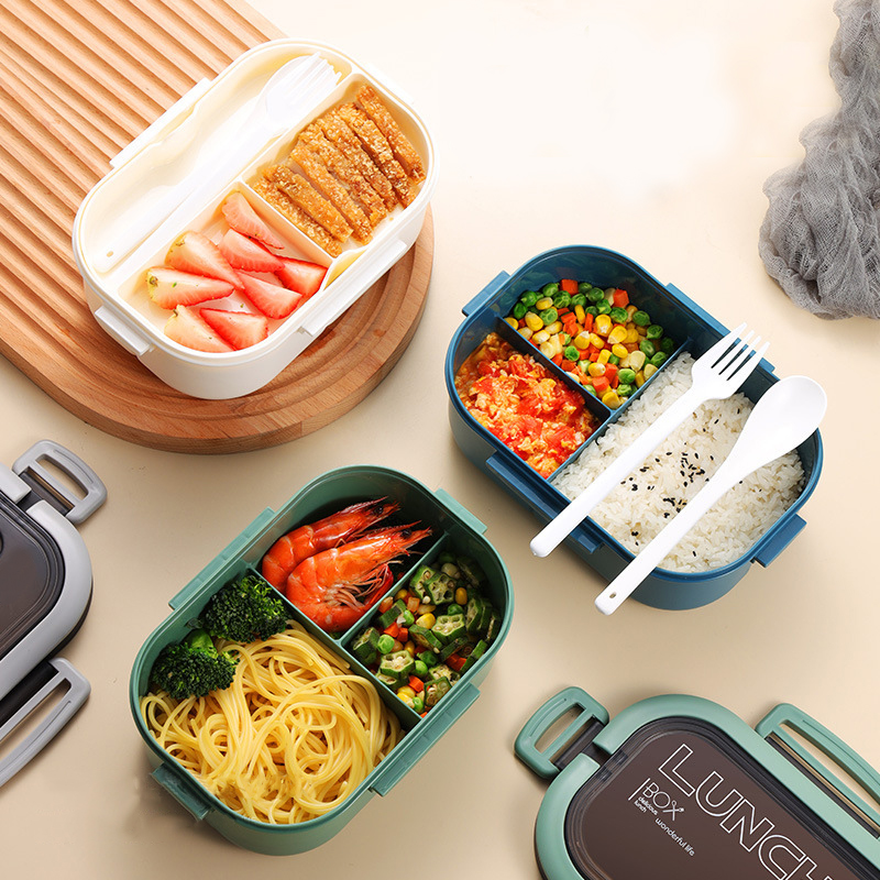 Single Double-layer Lunch Box  - Food Storage Drawer Organizer reseña y precio