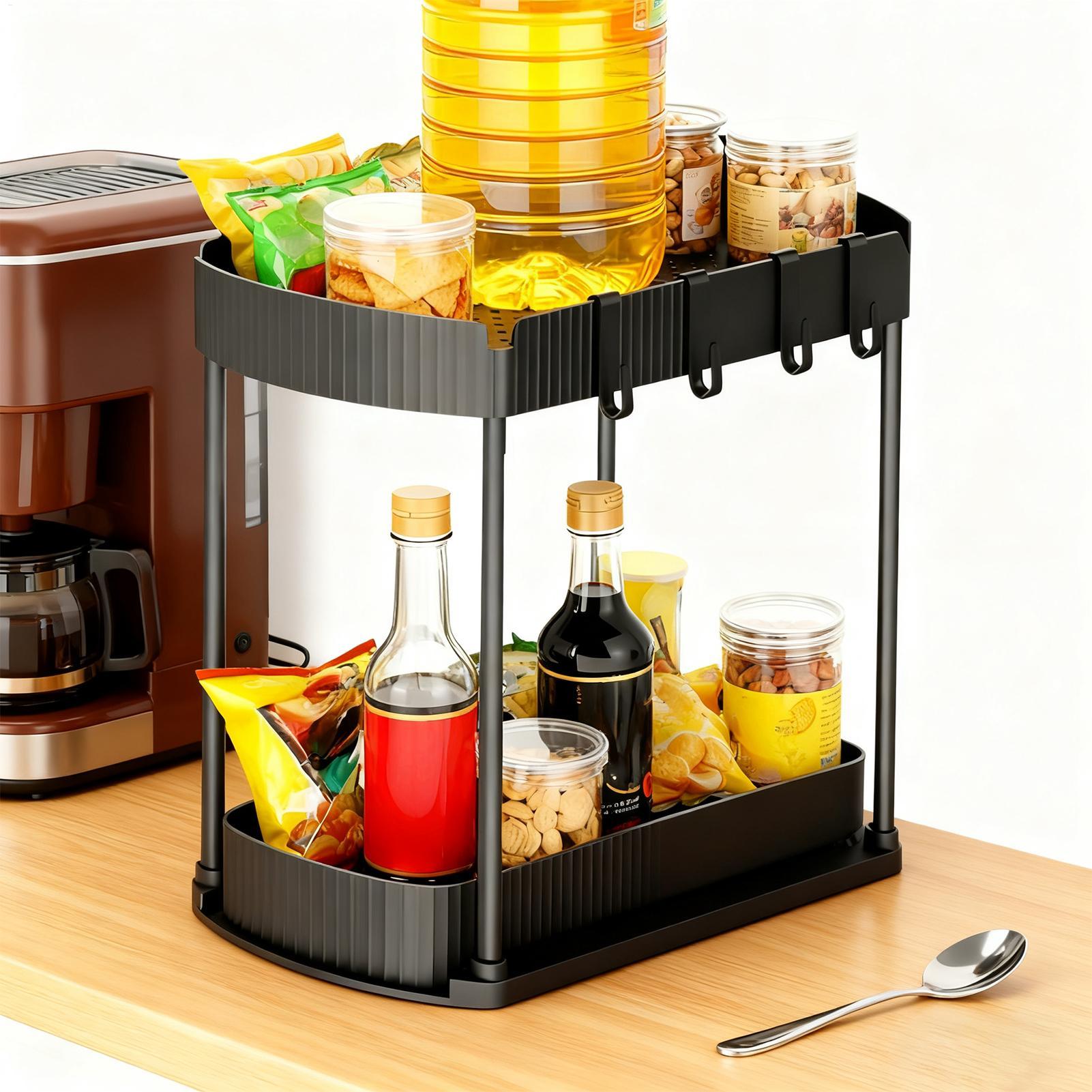 Under Kitchen Sink Organizer 2 - Food Storage Without Pantry reseña y precio