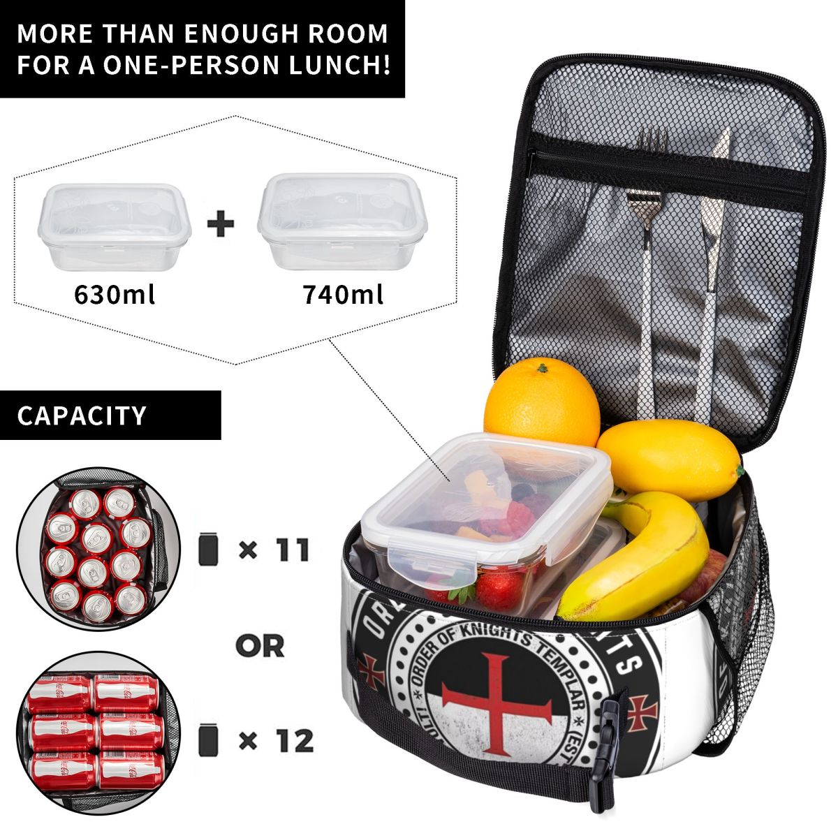 Medieval Warrior Knights Templ - Food Storage Medieval reseña y precio
