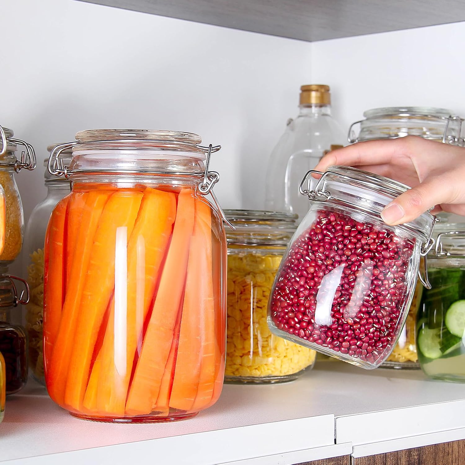 24oz Food Storage Canister Gla - Food Storage Jar Glass reseña y precio
