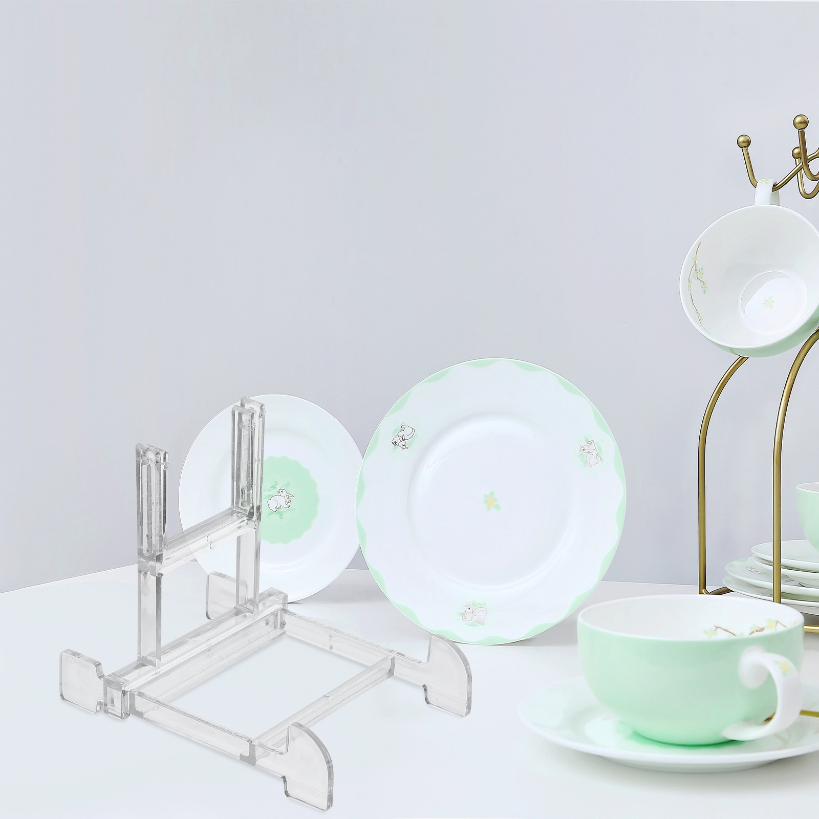 5Pcs Plate Storage Racks Adjus - Food Storage And Organizer reseña y precio