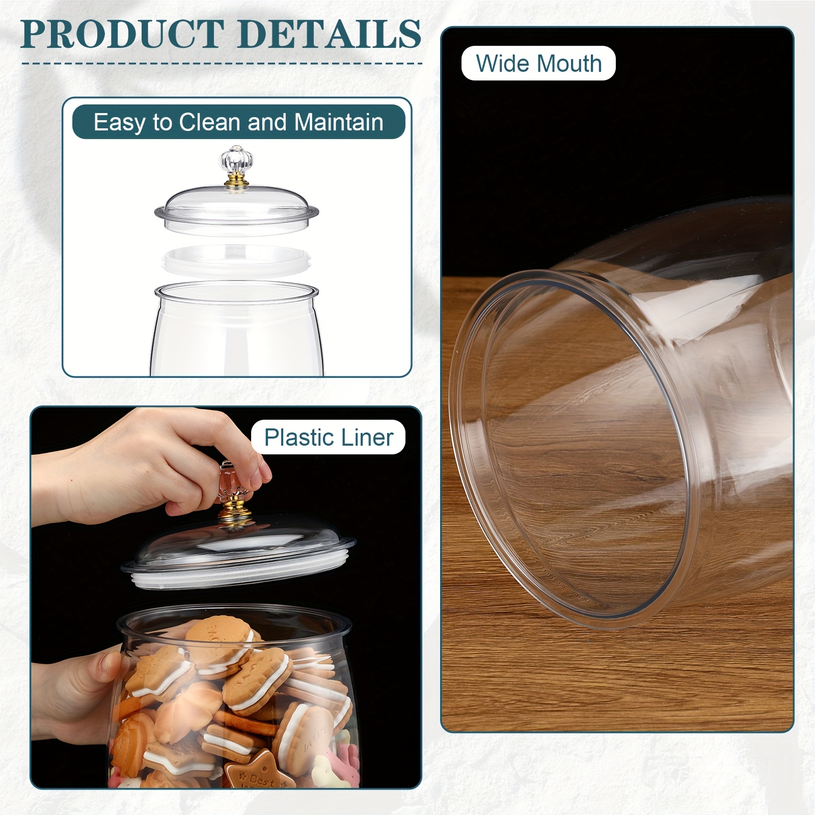 Clear Airtight Plastic Apothec - Food Storage Without Pantry reseña y precio
