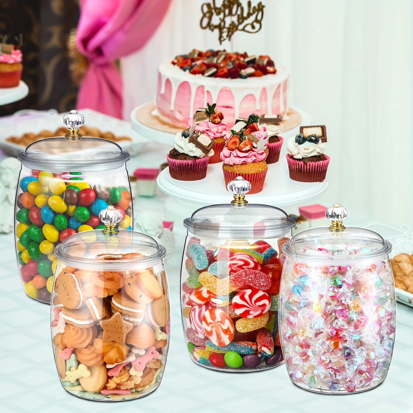 Clear Airtight Plastic Apothec - Food Storage Without Pantry reseña y precio