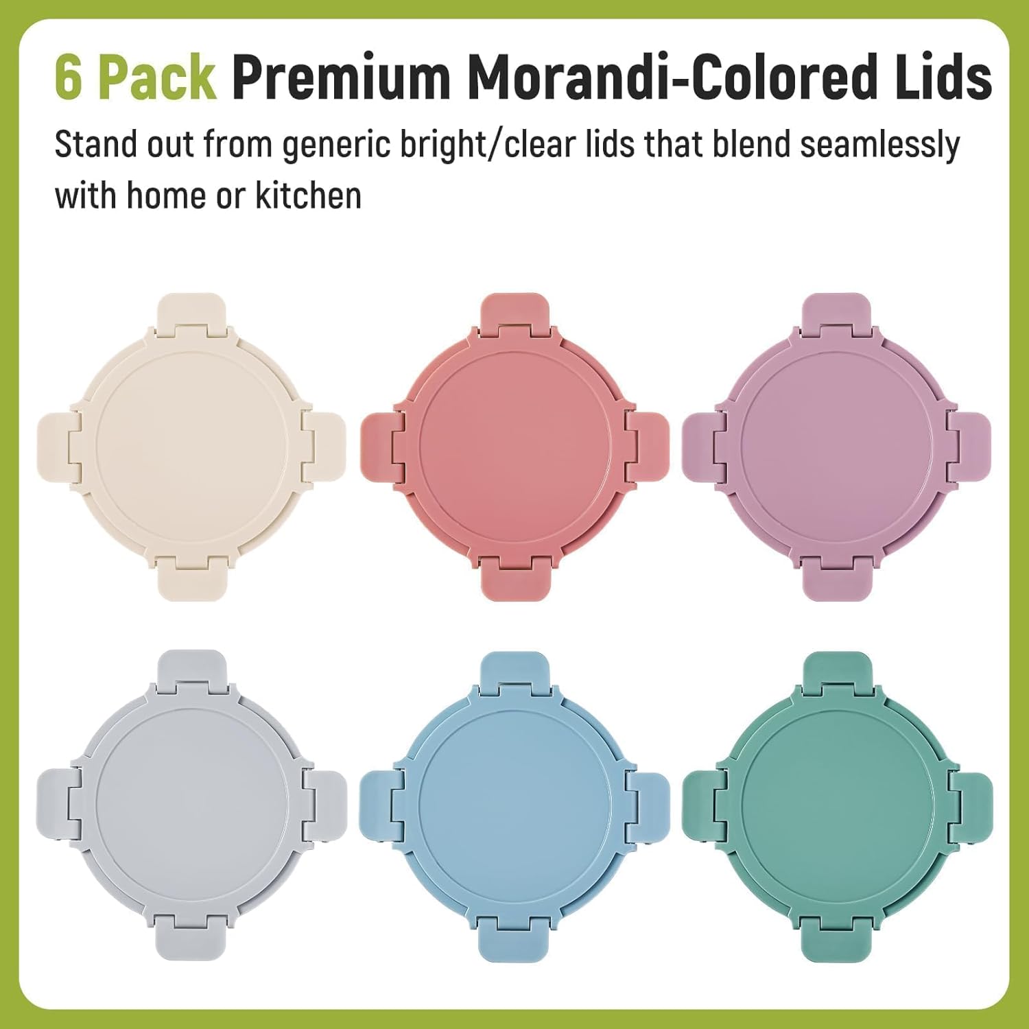 [UPGRADED LID] 6 Sets 3 Cup/24 - Food Storage Jar Glass reseña y precio