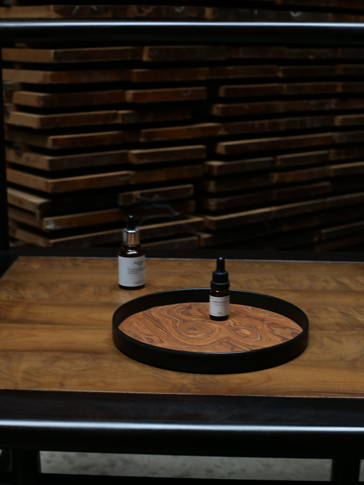 Serving Tray Natural Wood Vene - Food Storage Medieval reseña y precio