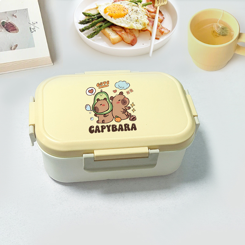 Capybara Bento Lunch Box Carto - Food Storage Containers reseña y precio