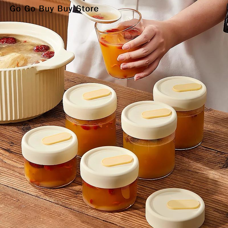 【ST】1Pc 240/400ML Glass Food S - Food Storage Jar Glass reseña y precio