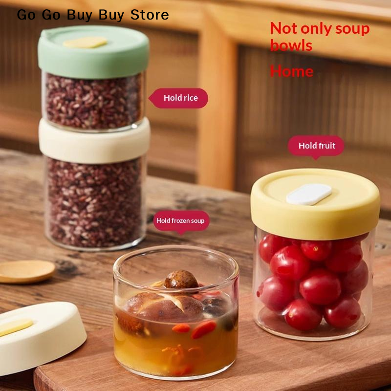 【ST】1Pc 240/400ML Glass Food S - Food Storage Jar Glass reseña y precio